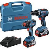 Bosch GDX 18V-200 + GSR 18V-55 Professional + L-Boxx + 2 x 4.0 Ah 06019J2207