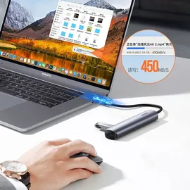 UGREEN USB-C to 4*USB 3.0+HDMI Hub - Grau