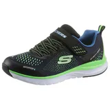 SKECHERS Ultra Groove Sneaker, Navy Textile/Black Trim, 32 EU