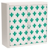 PAPERFLOW easyOffice Tropical Rollladenschrank 60756 2 Fachböden 110,0 x 41,5 x 104,0 cm