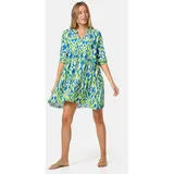 pm selected Tunikakleid Strandkleid Blau/Grün Einheitsgröße