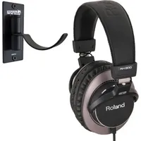 Roland RH-300 Studio-Kopfhörer mit Wandhalter - Schwarz