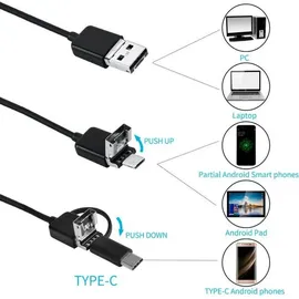 REBEL 720p Inspektionskamera IP67 2m USB/C - 67° Blickwinkel