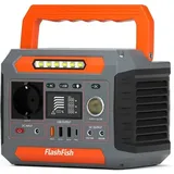 Ff Flashfish - Flashfish Power Station P66 Tragbarer Solargenerator, 260 W/288 Wh, Batterie-Kraftwerk, geeignet für Notbeleuchtung, Reisen, Angeln,