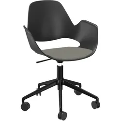 Bürostuhl FALK Aluminium schwarz hellgrau