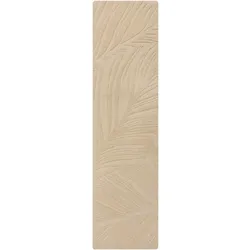 Kadima Design Handgetufteter Teppich, 100% Wolle, in Beruhigenden Farben, `Leven Lee`. Farbe: Beige, 60x230 cm