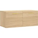 vidaXL Wandschrank, Hängeschrank mit viel Stauraum, Wandmontage Badschrank Medizinschrank, Aufbewahrungsschrank für Wohnzimmer, Sonoma Eiche Holzwerkstoff