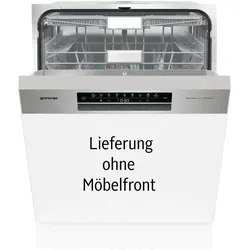 GORENJE teilintegrierbarer Geschirrspüler "GI 673A61X", A (A-G), silber (silberfarben), B:59,8cm H:81,6cm T:57,5cm, Geschirrspüler, Energieeffizienzklasse A