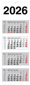 4-Monats-Wandkalender 2026