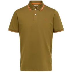 Selected Homme Herren Poloshirt SLHAZE SPORT Braun 16082841 M