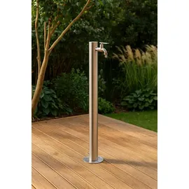 gardwell Edelstahl Wasserzapfsäule 93 cm Ø 63 mm gebürstet