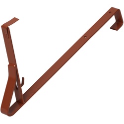 Schneefanggitterstütze, 480mm Schenkellänge zum Einhängen in Holzbohlen, rot