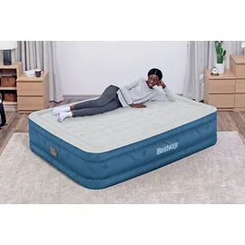 BESTWAY Luftbett Snugable Top mit integrierter Elektropumpe 203 x 152 x 46 cm