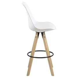 Actona Barhocker Dima 48,5 x 111,5 x 55 cm Weiß