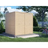 Bikebox Geräteschrank Fiete 3 18 mm natur Fahrradgarage Fahrradbox Holz