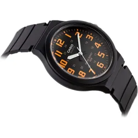 Casio MW-240-4BVEF Herren-Armbanduhr, Kunststoff-Gehäuse - Schwarz/Orange