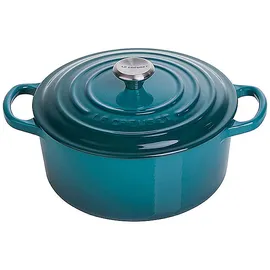 Le Creuset Signature Bräter 20 cm rund deep teal