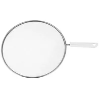 Fackelmann Spritzschutz Arcadalina, Spritzschutzdeckel für Pfannen bis Ø 28 cm, Spritzschutzsieb für das Braten ohne Fettspritzer (farbe: Silber/weiß), Menge: 1 Stück"-"49304