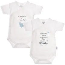 LILIPUT Wickelbody LILIPUT "Wunder", Jungen, Gr. 62/68, EURO-Größen, weiß, 100% Baumwolle, bedruckt, kurz, Bodys, mit praktischer Druckknopfleiste