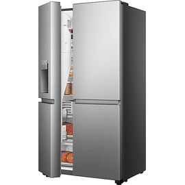 Hisense RS 818 N 4 TIE 1 Side-by-Side (632 l, E, 1790 mm hoch, Inox-Look)