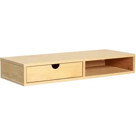 WoodMan Stauraumschrank WOODMAN "Farsta", beige (natur), B:78cm H:12cm T:31cm, Schränke, Stauraumschrank, Mit Holzfurnier aus Eiche, platzsparend, Wandmontage, FSC