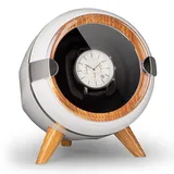 Klarstein Uhrenbeweger, Automatik-Uhrenbeweger für Herren & Damen, Uhrenbeweger für Automatikuhren, Watch Winder mit Holz-Look, 4 TPD & 3 Rotationen, Leiser Uhren-Beweger, Uhrenbeweger für 1 Uhr