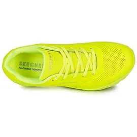SKECHERS Uno Night Shades neon yellow durabuck 41
