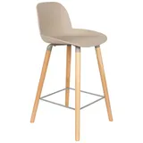 ZUIVER Albert Kuip Barhocker 65 cm Taupe