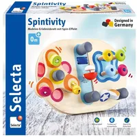 Schmidt Spiele Selecta 62064 Spintivity, Motorikbrett Holz, 20 cm