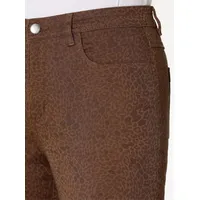 Sieh an! Jeans in braun-schoko-bedruckt | Gr.: 48