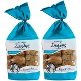 Erofili Griechischer Roggenzwieback – 2er Pack x 400g (800g) – Traditioneller Kretischer Paximadi aus Heraklion – Authentisches Familienrezept