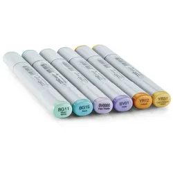 Layoutmarker Copic Sketch 6er Set Pastellfarben