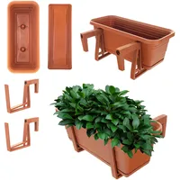 Kadax Blumenkasten mit Untersetzer im Set, mit oder ohne