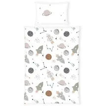 Baby Best Renforce, Mehrfarbig, Textil, Weltall, 100x135 cm, Schlafen, Babybett-Ausstattung, Babybettwäsche