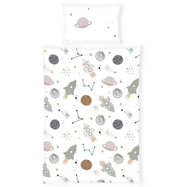 Baby Best Renforce, Mehrfarbig, Textil, Weltall, 100x135 cm, Schlafen, Babybett-Ausstattung, Babybettwäsche