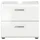 xonox.home Waschbeckenunterschrank 2 Schubladen 60 x 54 x 30 cm Weiß Hochglanz