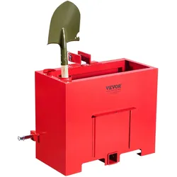 Ballastbox 3-Punkt Kategorie 1 Traktor Quick Tach Hitch Gegengewicht Rot