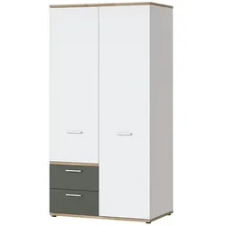 Kleiderschrank  Twenty , weiß , Maße (cm): B: 100 H: 196 T: 60