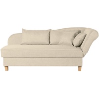 Max Winzer Recamiere mit Armteil rechts klappbar beige