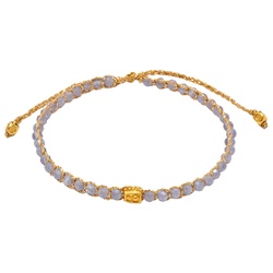 Samapura Lavendel Amethyst Armband | Gold Faden 16 Damen 