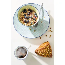 CreaTable 4er-Set CreaTable Müslischale Mediterran 440 ml Steinzeug Gelb Curry