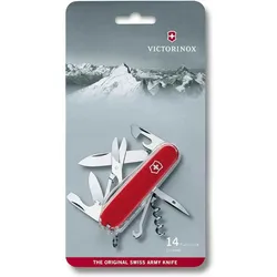 Victorinox Taschenmesser Climber, 91mm, 14 Funktionen, Mit Schere und Mehrzweckhaken, rot