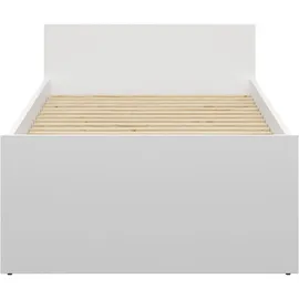 MID.YOU Bett Nepo Plus 90 x 200 cm Buche massiv weiß
