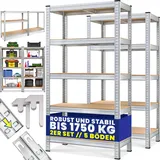 monzana Schwerlastregal 2er-Set 180x90x40cm verzinkt