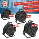 Lex Outdoor Kabeltrommel 50m IP44 Verlängerungskabel Kabelrolle Haushalt Wärmeschutz : 50 Meter