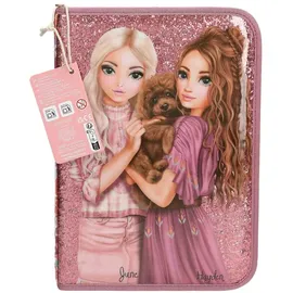 DEPESCHE TOPModel Große Federtasche FLORAL inkl. Stifte