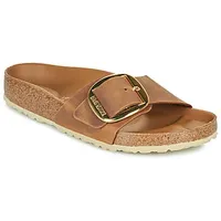 Birkenstock Pantoffeln Madrid Big Buckle LEOI Cognac HEX in Braun,