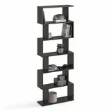 komto Bücherregal Aktenregal 191 x 70 x 24 cm Schwarz