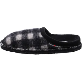 HAFLINGER Flair Plaid Pantoffeln Weiß 43