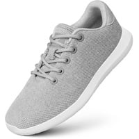 GIESSWEIN Merino Wool Knit Men - Atmungsaktive Herren Sneakers aus Merino Wool 3D Stretch, Sportliche Freizeitschuh, Barfuß- Schuhe - 42 EU